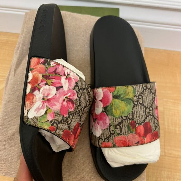 GUCCI WOMEN SLIDE BLOOM - Picture 3 of 6